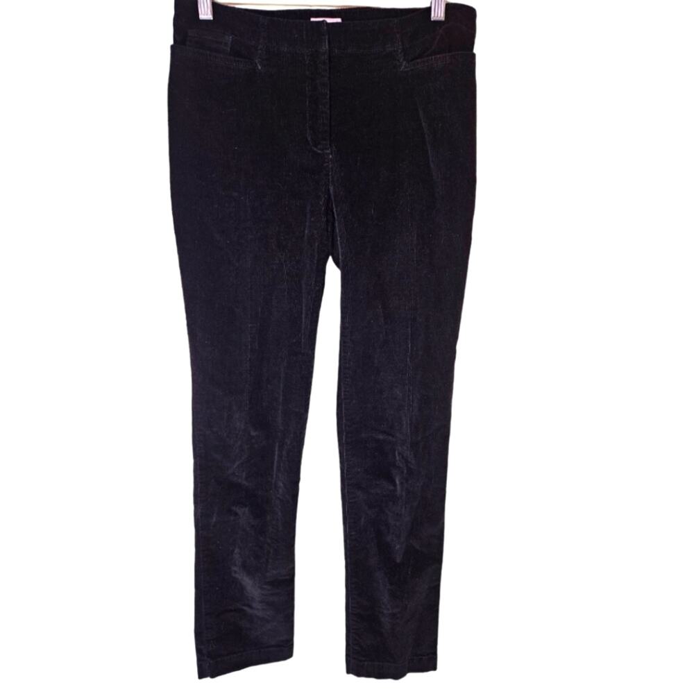 J. Jill Corduroy black fine wale black stretch corduroy pants. Size 6